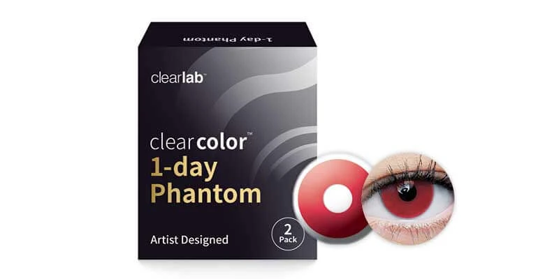 Clearcolor 1-Day Phantom Red Vampire 1 Clearcolor 1-Day Phantom Red Vampire