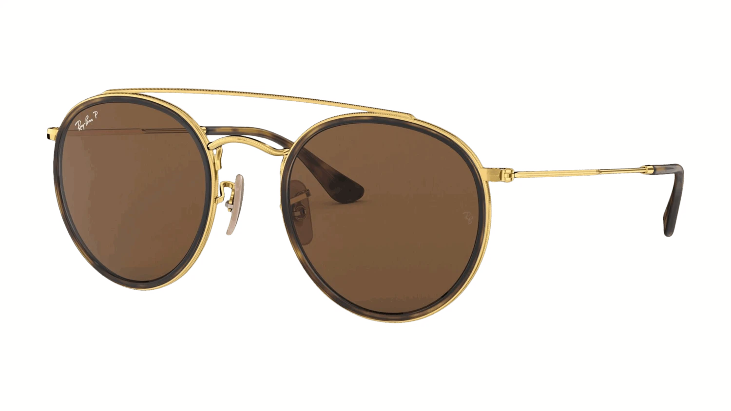 Ray-Ban Round Double Bridge RB3647N 001/57 1 Ray-Ban Round Double Bridge RB3647N 001/57